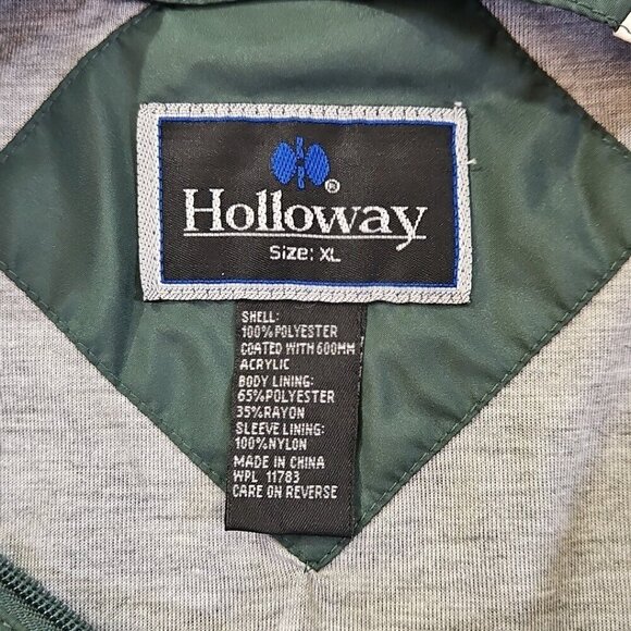 Holloway 1/4 Zip Pullover Men's XL Green Black LS Jersey Lined New NWT Athletic - Picture 8 of 16